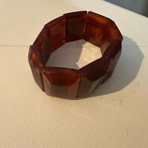 Vintage Resin Stretch Bracelet.